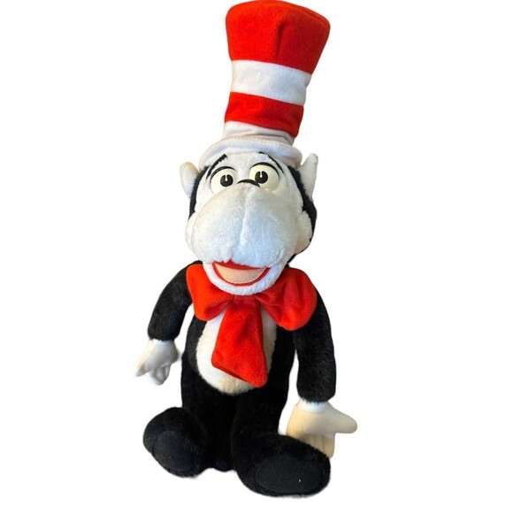 1997 Vintage Mattel Dr Seuss Cat In The Hat Talking Toy 18" - Untested‎ - Picture 1 of 6